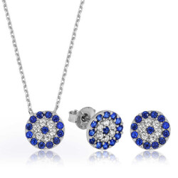 Silver Evil Eye Women's Set - Vip Jewelry