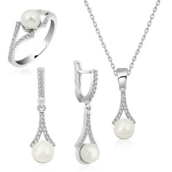 Silver Pearl Women's Set - Vip Jewelry