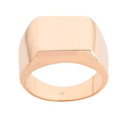 Stoneless Style Silver Rose Ring - 1