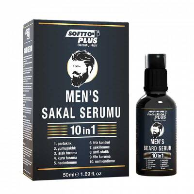 Softto Plus 1Oin1 Mens Beard Serum 50ML - 1